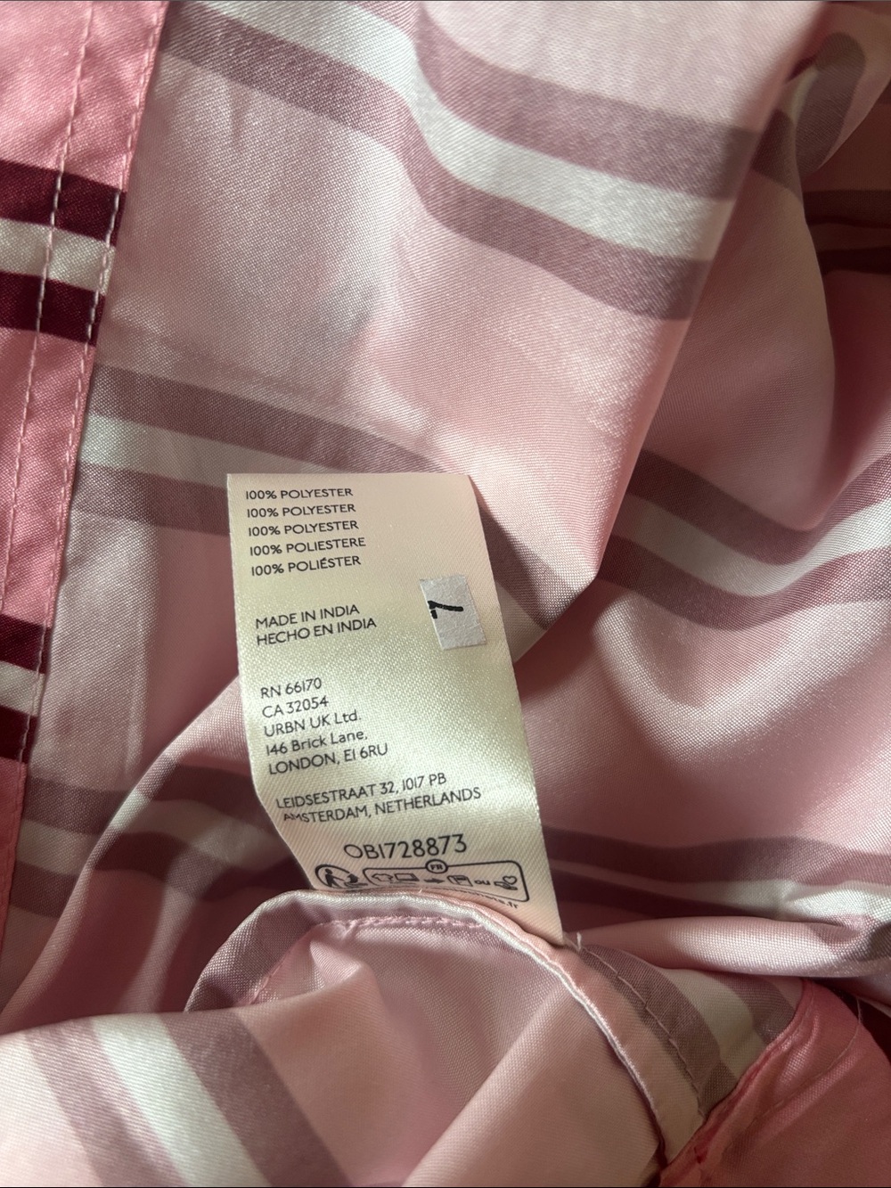 Pernille Rosenkilde for Anthropologie Puff-Sleeve Cropped Blouse, Pink Stripe, S - Picture 8 of 9